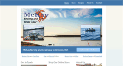 Desktop Screenshot of mckayshrimpandcrabgear.com