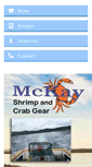 Mobile Screenshot of mckayshrimpandcrabgear.com